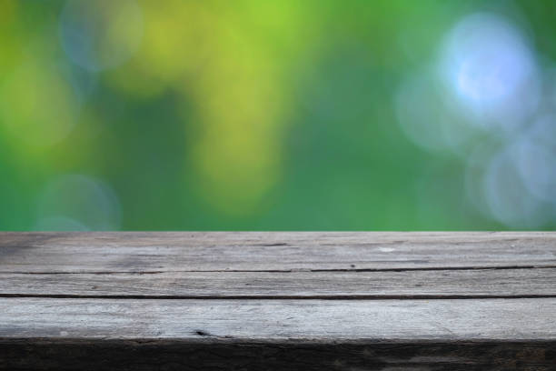 istock Old wood walk with blur background. 1475602314