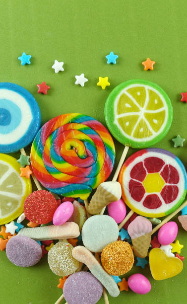 istock Colorful lollipops and different colored candies 1475603980