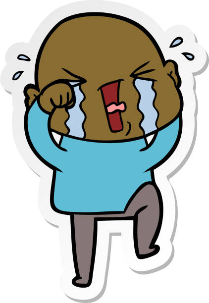 Cry Line Sticker Line Sticker Cry