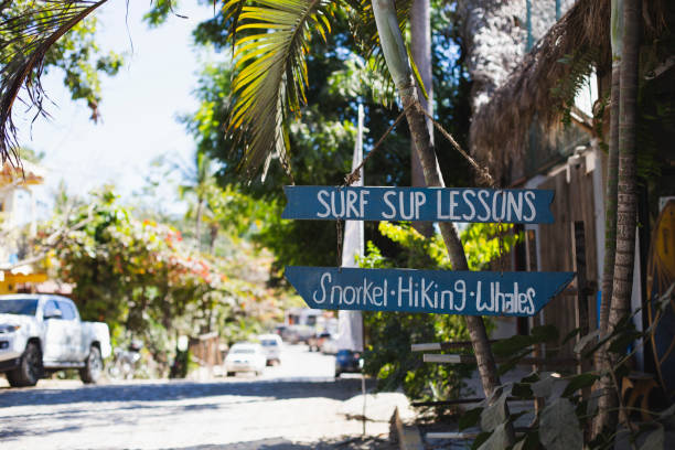 istock Surf, snorkel and hiking Lessons signs 1475607519