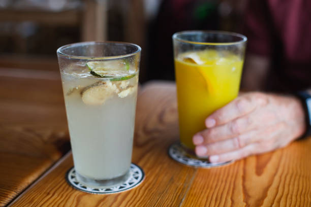 istock Fresh  Orange juice and Limonade with ginger 1475607706