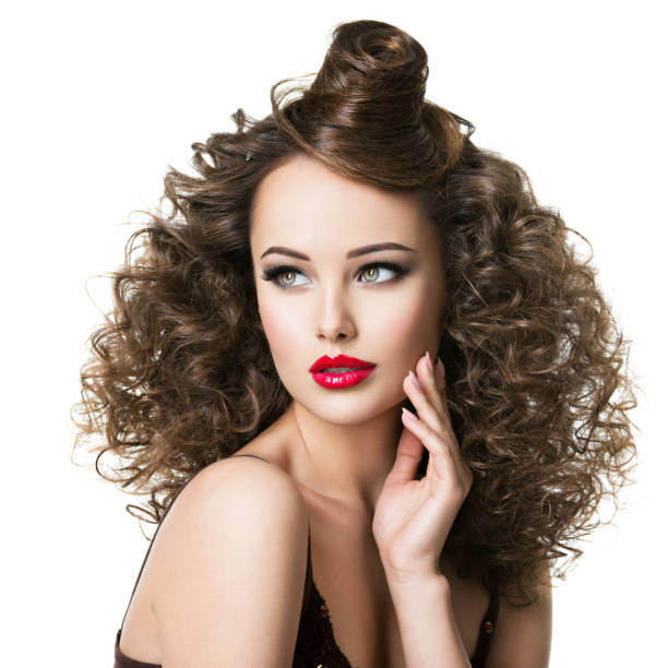 istock Beautiful woman with creative hairstyle. 1475610264