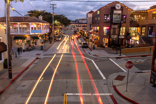 High quality stock photo of Cannery Row in Monterey