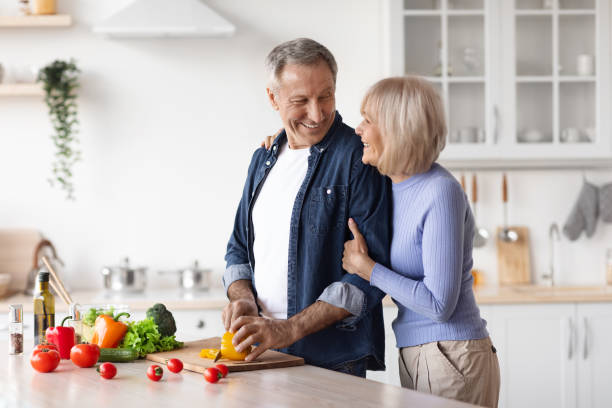 istock Loving husband making dinner for his beautiful wife 1475624792