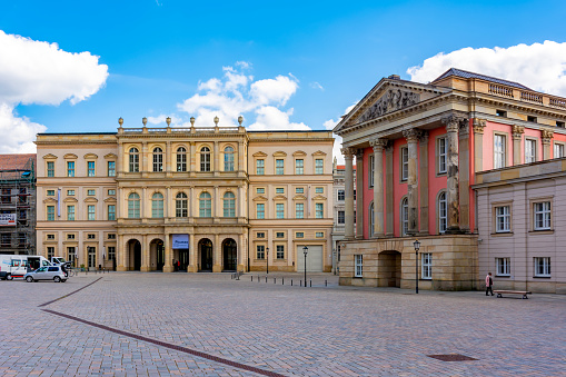 Potsdam, Germany - May 2019: Barberini museum on Market square