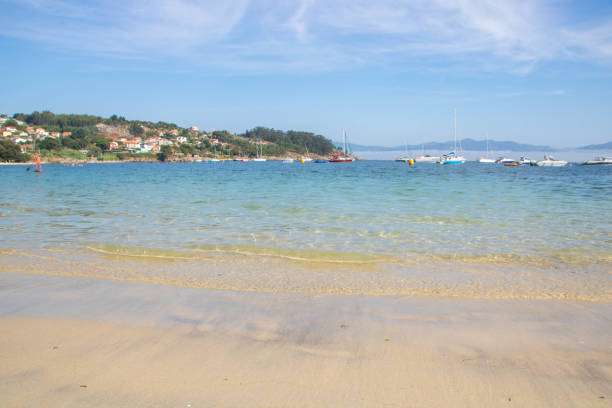 istock Beach at Cangas in Galicia, Spain 1475627281