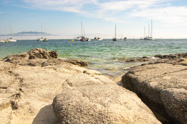 istock Beach at Cangas in Galicia, Spain 1475627336