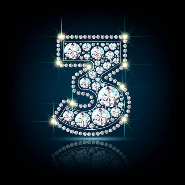 20+ 3d Shiny Diamond Number 3 Stock Photos, Pictures & Royalty