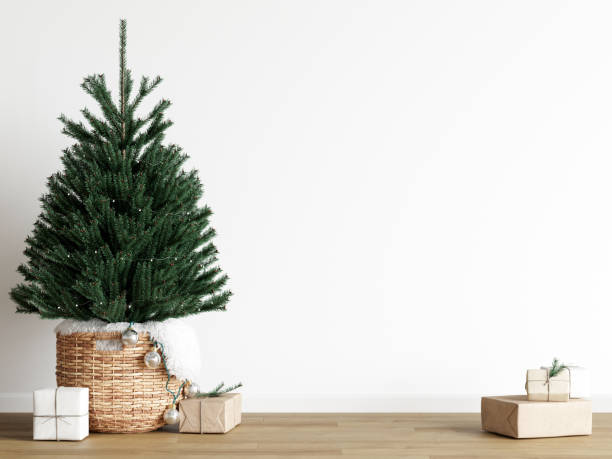 istock Christmas Interior Mockup, Christmas Background 1475639587