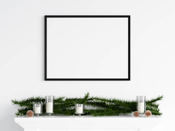 istock Christmas Frame Mockup, Poster Mockup 1475639647