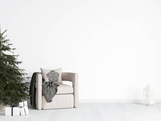 istock Christmas Interior Mockup, Christmas Background 1475639649