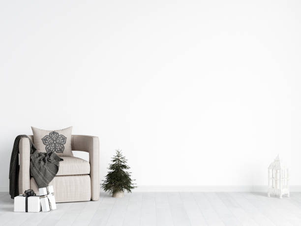 istock Christmas Interior Mockup, Christmas Background 1475639650