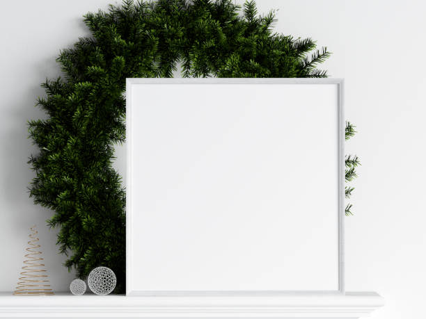istock Christmas Frame Mockup, Poster Mockup 1475639787