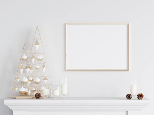 istock Christmas Frame Mockup, Poster Mockup 1475639839