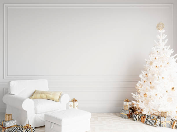 istock Christmas Interior Mockup, Christmas Background 1475639857