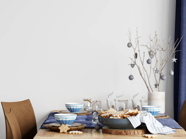 istock Christmas Interior Mockup, Christmas Background 1475639906