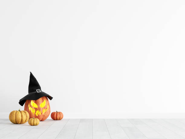 istock Halloween Interior Mockup, Halloween Background 1475641440