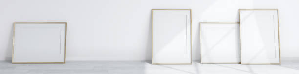 istock Frame Banner Mockup in Minimalist Style 1475642818