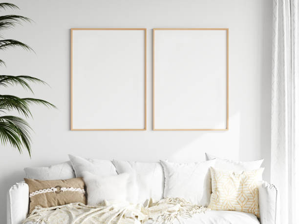 istock Frame Mockup in Living Room Interior 1475648493