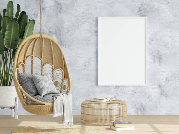 istock Frame Mockup in Living Room Interior 1475648886