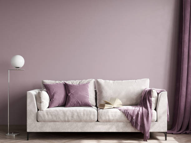 istock Living Room Interior Background, Blank Wall Mockup 1475651016