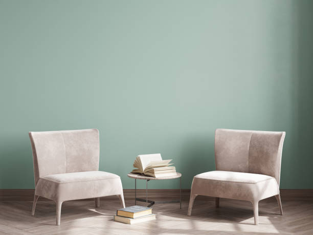 istock Living Room Interior Background, Blank Wall Mockup 1475651017