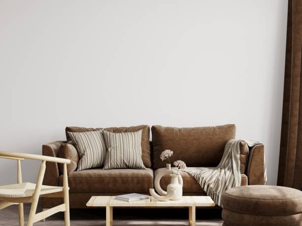 istock Living Room Interior Background, Blank Wall Mockup 1475651019