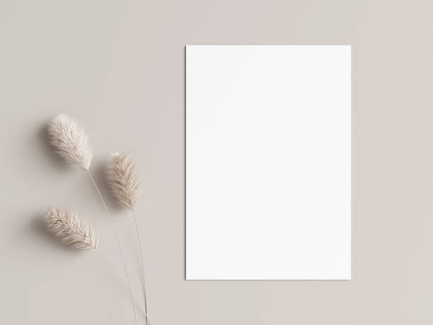 istock Card Mockup, White Paper Mockup 1475651410