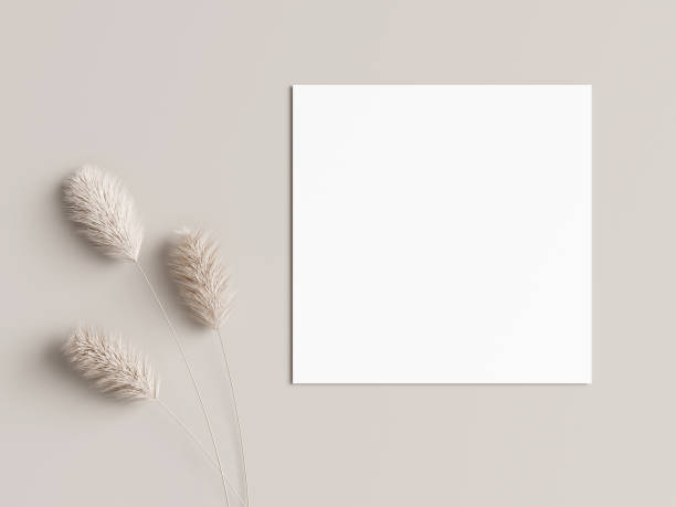 istock Card Mockup, White Paper Mockup 1475651444