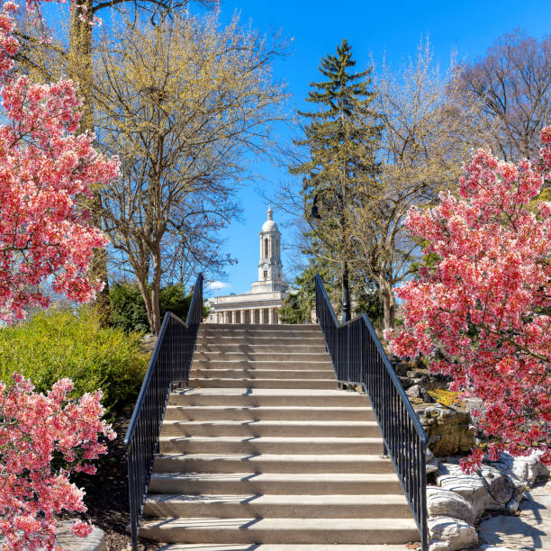 istock The campus of State University with spring flowers in sunny day 1475653003