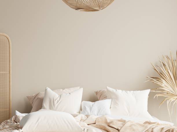 istock Bedroom Interior Wall Mockup, Poster Mockup 1475653623
