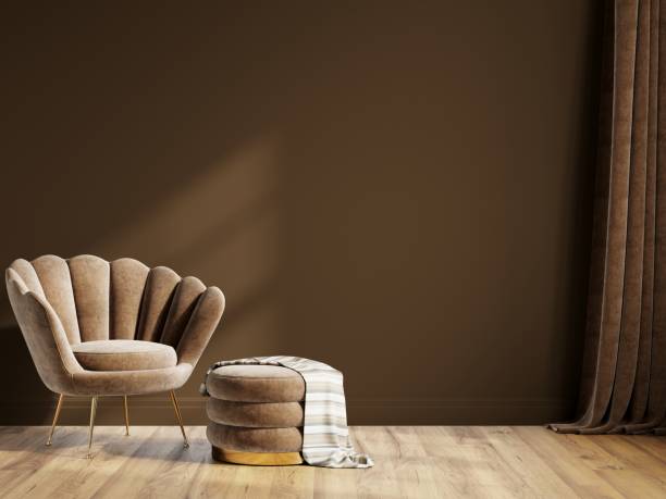 istock Modern Interior Interior Mockup with Classic Furniture 1475654075