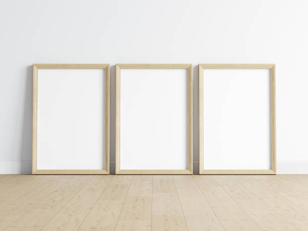 istock Minimalist Frame mockup, poster mockup, print mockup, art mockup, 3d render 1475655346