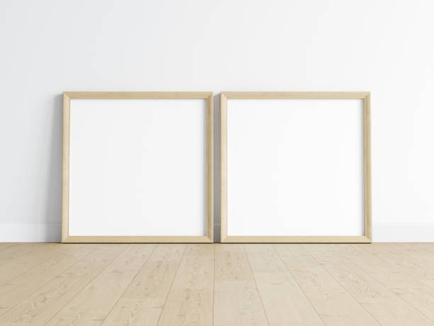 istock Minimalist Frame mockup, poster mockup, print mockup, art mockup, 3d render 1475655372