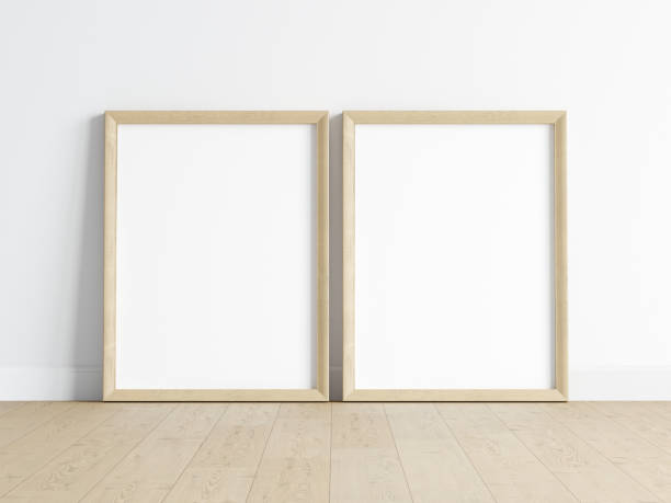 istock Minimalist Frame mockup, poster mockup, print mockup, art mockup, 3d render 1475655388