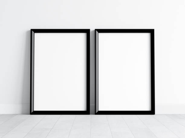 istock Minimalist Frame mockup, poster mockup, print mockup, art mockup, 3d render 1475655572
