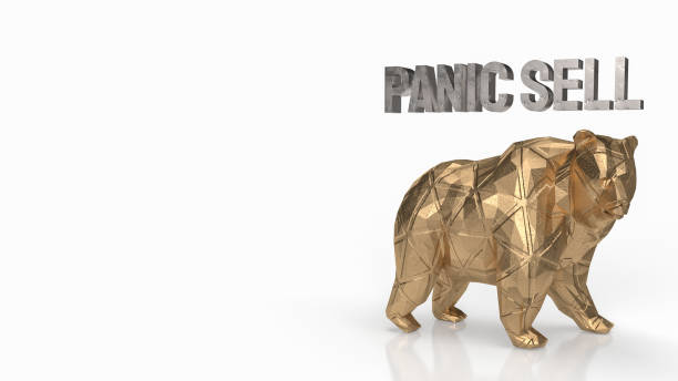 istock The Bear and Panic sell text for Business Crisis concept 3d rendering 1475658693