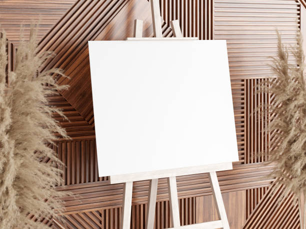 istock Easel Sign Mockup, Wedding Sign Mockup, Welcome Sign Mockup, 3d render 1475660127