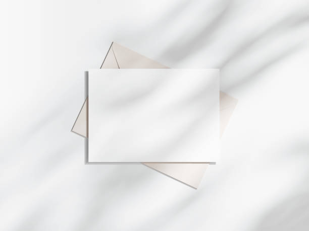 istock Card mockup, invitation mockup, Interior mockup, 3d render 1475660888