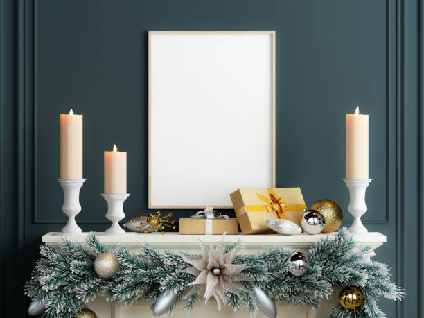 Christmas Frame Mockup, Gallery Wall Mockup