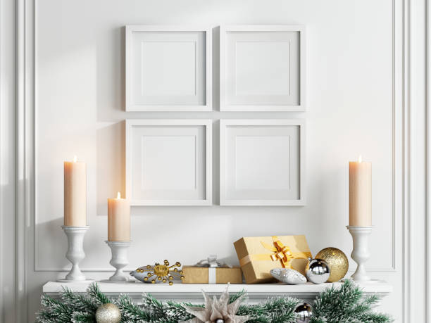 istock Christmas Frame Mockup, Gallery Wall Mockup 1475662320
