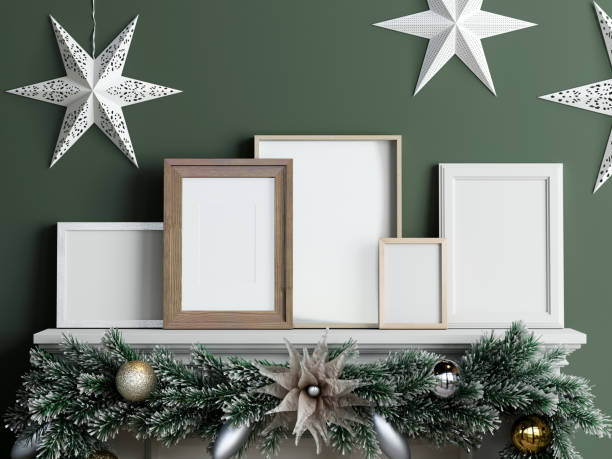 istock Christmas Frame Mockup, Gallery Wall Mockup 1475662329