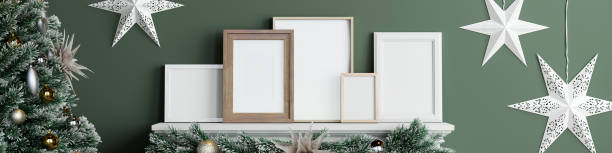 istock Christmas Frame Mockup, Gallery Wall Mockup 1475662333