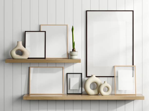 istock Gallery Wall Mockup, Minimalist Frame Mockup on the Wall 1475662644