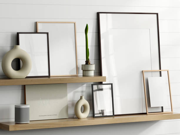 istock Gallery Wall Mockup, Minimalist Frame Mockup on the Wall 1475662646