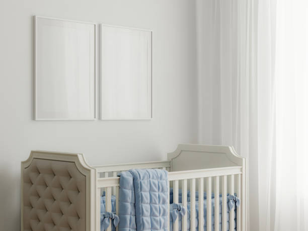 istock Frame Mockup in Cozy Kids Room Interior 1475665789