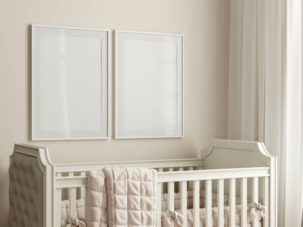 istock Frame Mockup in Cozy Kids Room Interior 1475665790