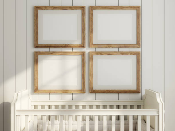 istock Frame Mockup in Cozy Kids Room Interior 1475665835