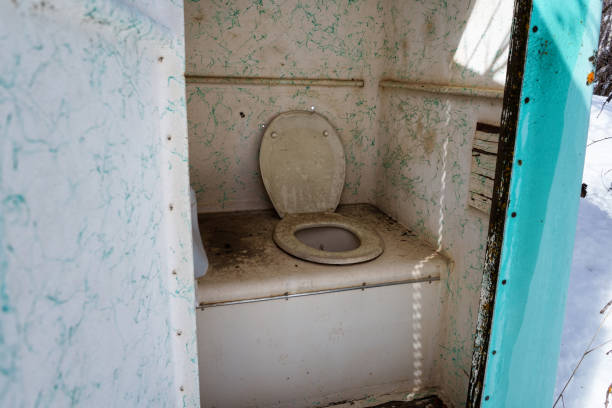 istock Disgusting Gross Outhouse Toilet Bathroom 1475668072