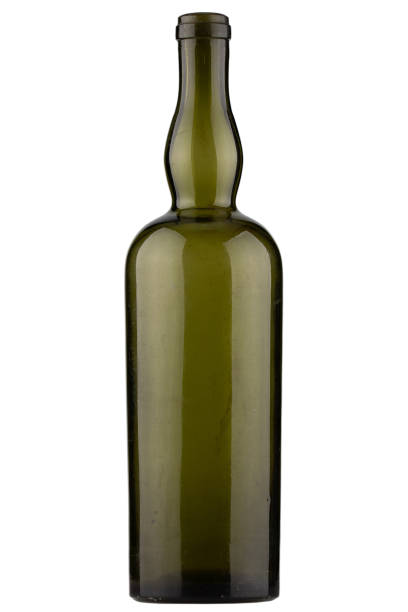istock Antique retro green glass bottle 1475668161